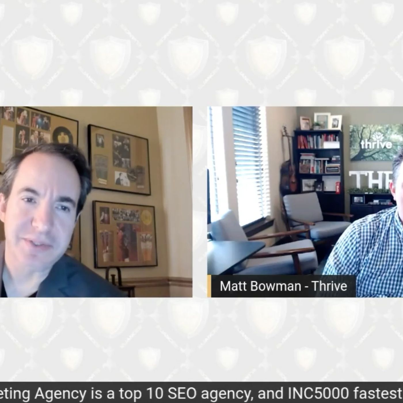 Matt Bowman President and Founder Thrive Internet Marketing Agency, Top 10 SEO, INC5000