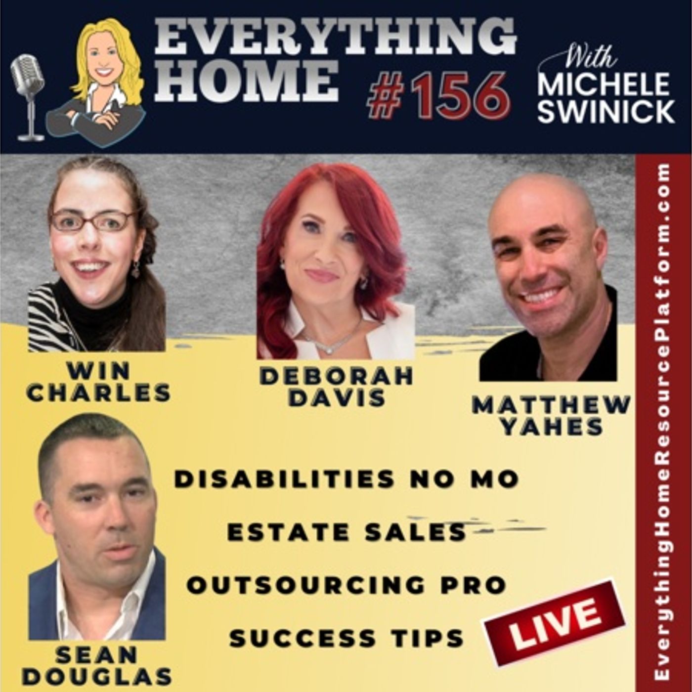 156 LIVE: Disabilities No Mo, Estate Sales, Outsourcing, Success For Business episode artwork