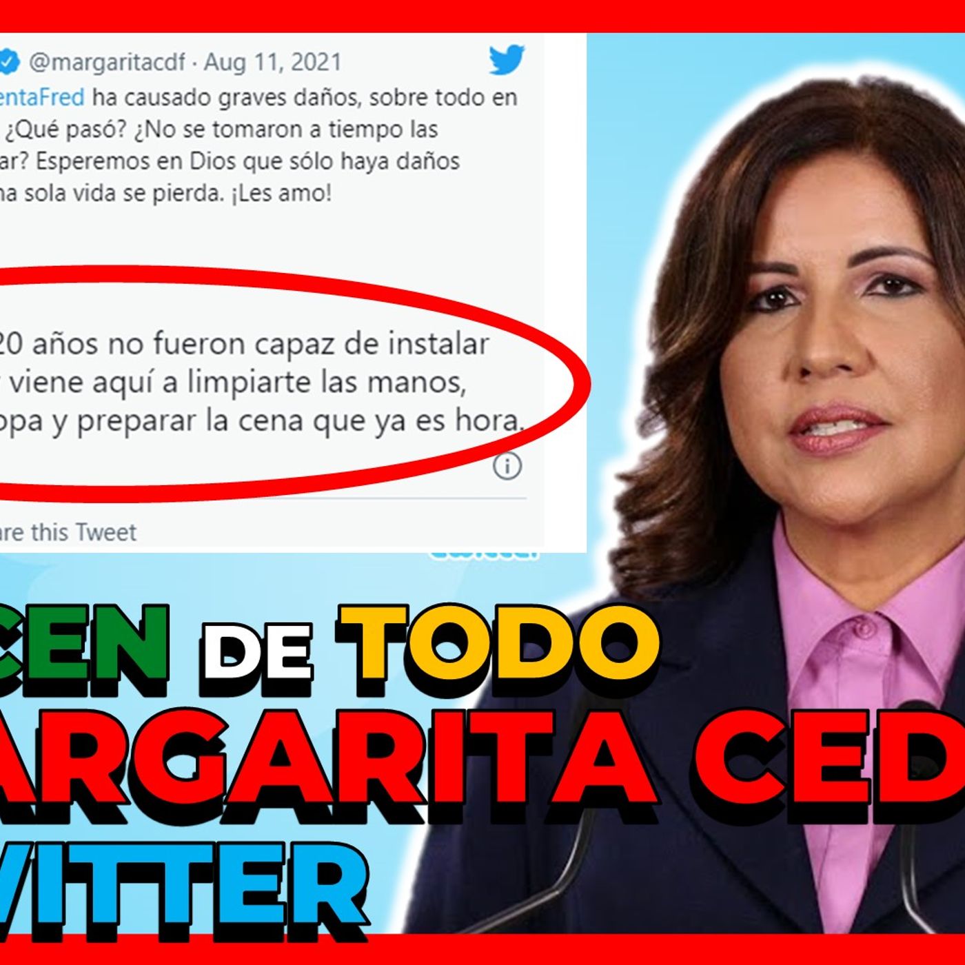 SE COMEN CON YUCA A MARGARITA CEDEÑO EN TWITTER POR CRITICAS AL GOBIERNO episode artwork