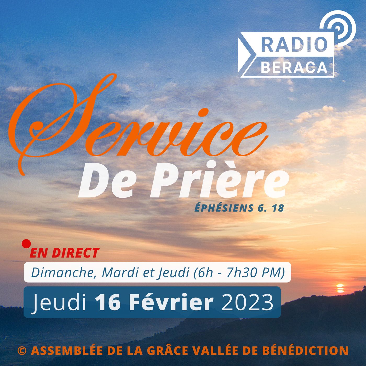Jeudi 16 février 2023.- Service de prière episode artwork