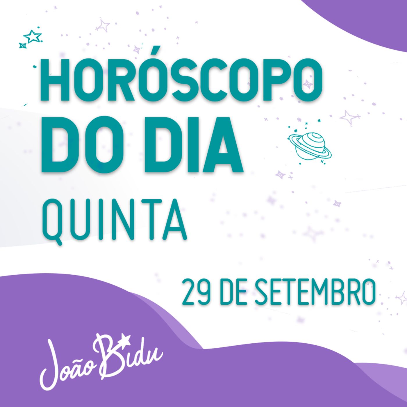 Horóscopo do Dia 29 de Setembro com João Bidu episode artwork