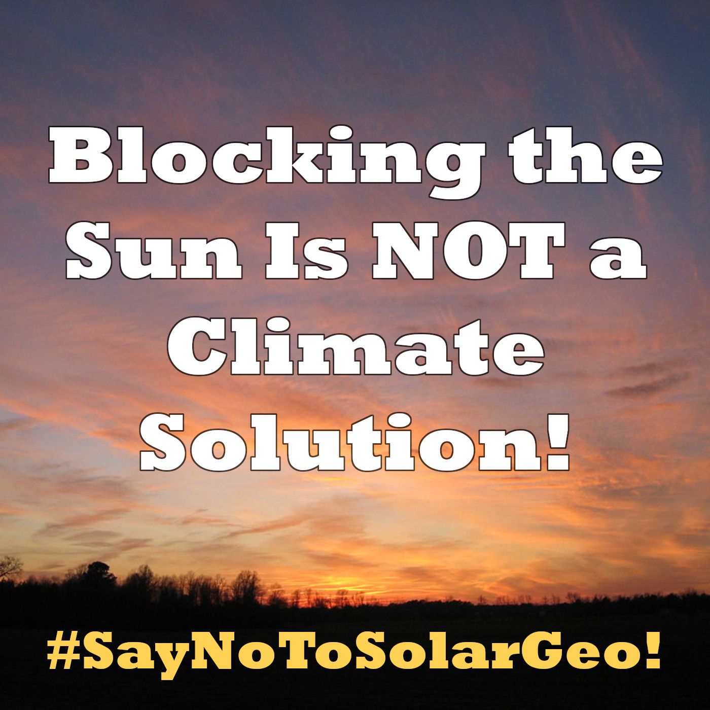 Blocking the Sun Is NOT a Climate Solution!