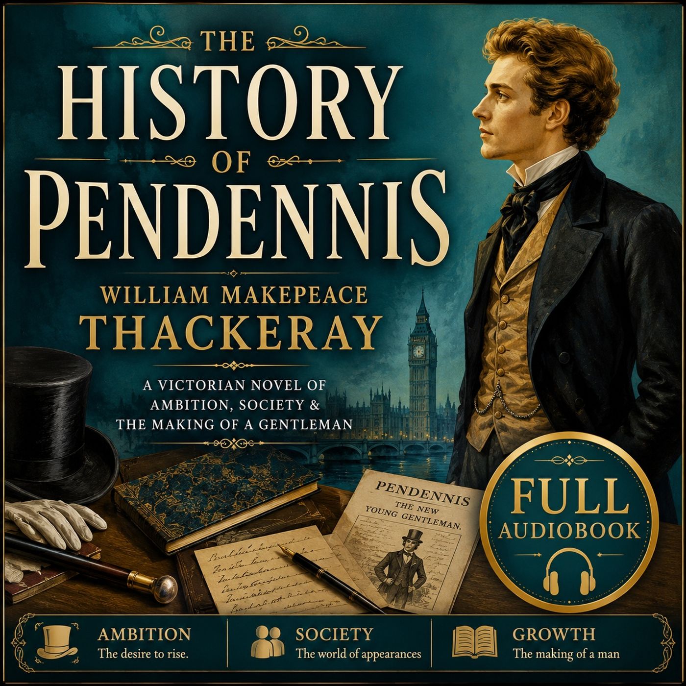 The History of Pendennis by William Makepeace Thackeray | Full Audiobook 📖 A Victorian Classic of Society, Ambition & Coming of Age Part 1
