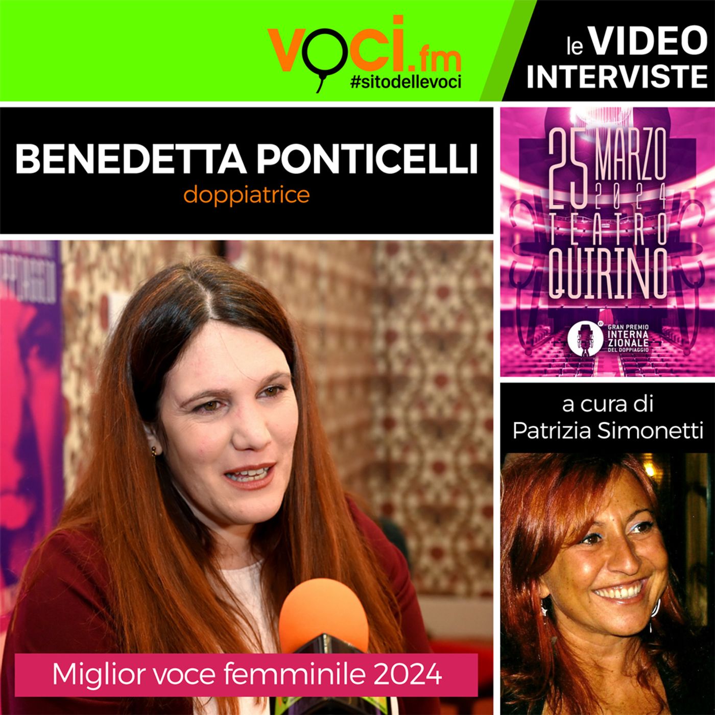 BENEDETTA PONTICELLI su VOCI.fm dal "GRAN PREMIO INTERNAZIONALE DEL DOPPIAGGIO" episode artwork