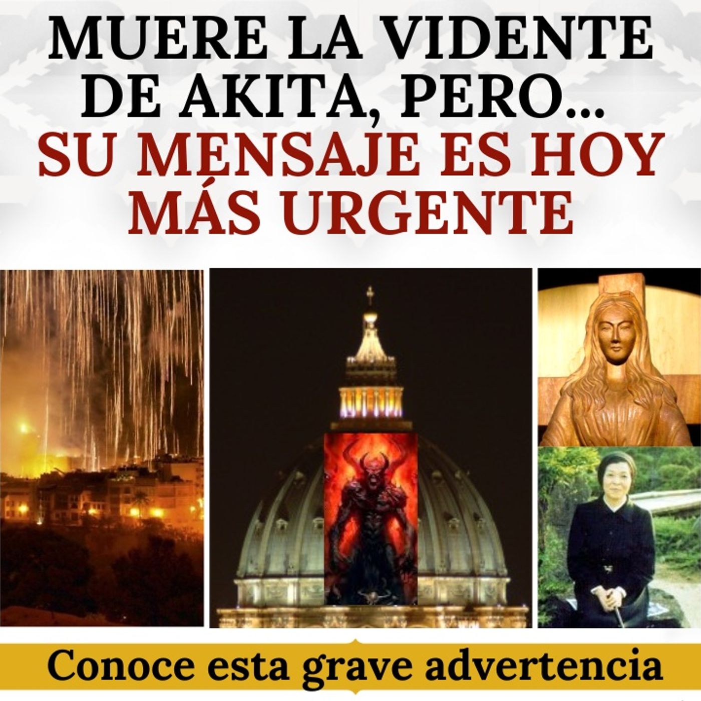 Muere la vidente de Akita, pero el mensaje de la Virgen es hoy todavía más urgente. ¡Conócelo!