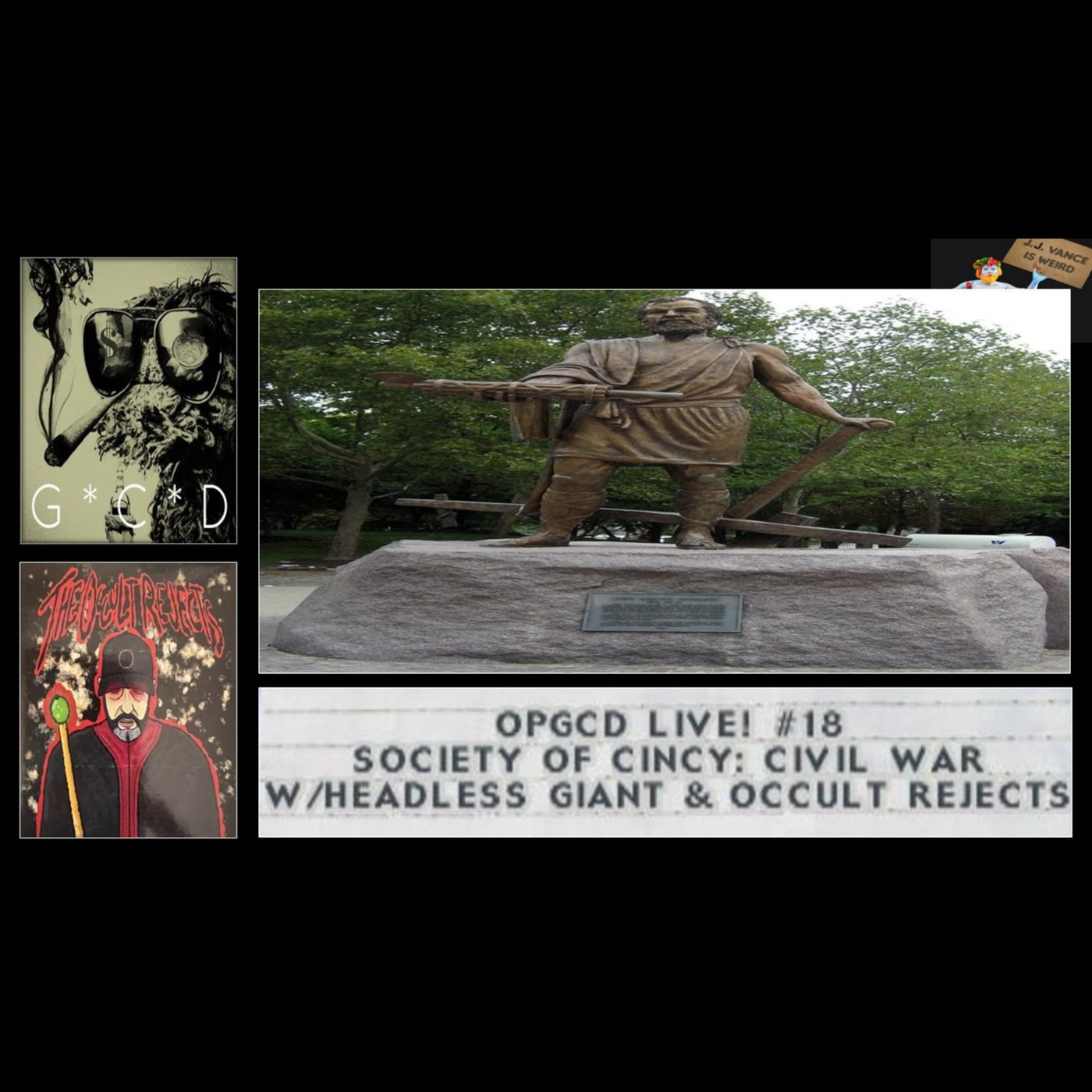 OpGCD Live! #18 - Society of the Cincinnati - Civil War edition - w/Headless Giant & Occult Rejects