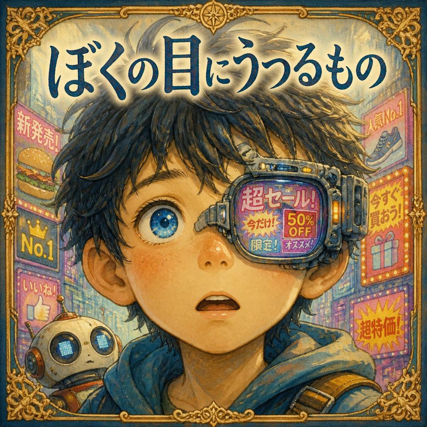 サイバーアイと消えたお花畑！青い瞳の少年のサイバー大冒険 ｜【子ども向けのお話】 episode artwork