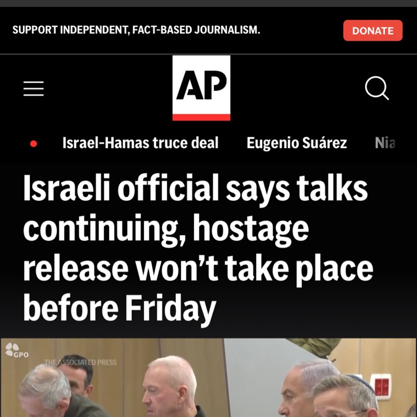 No Thanksgiving Hostage Release