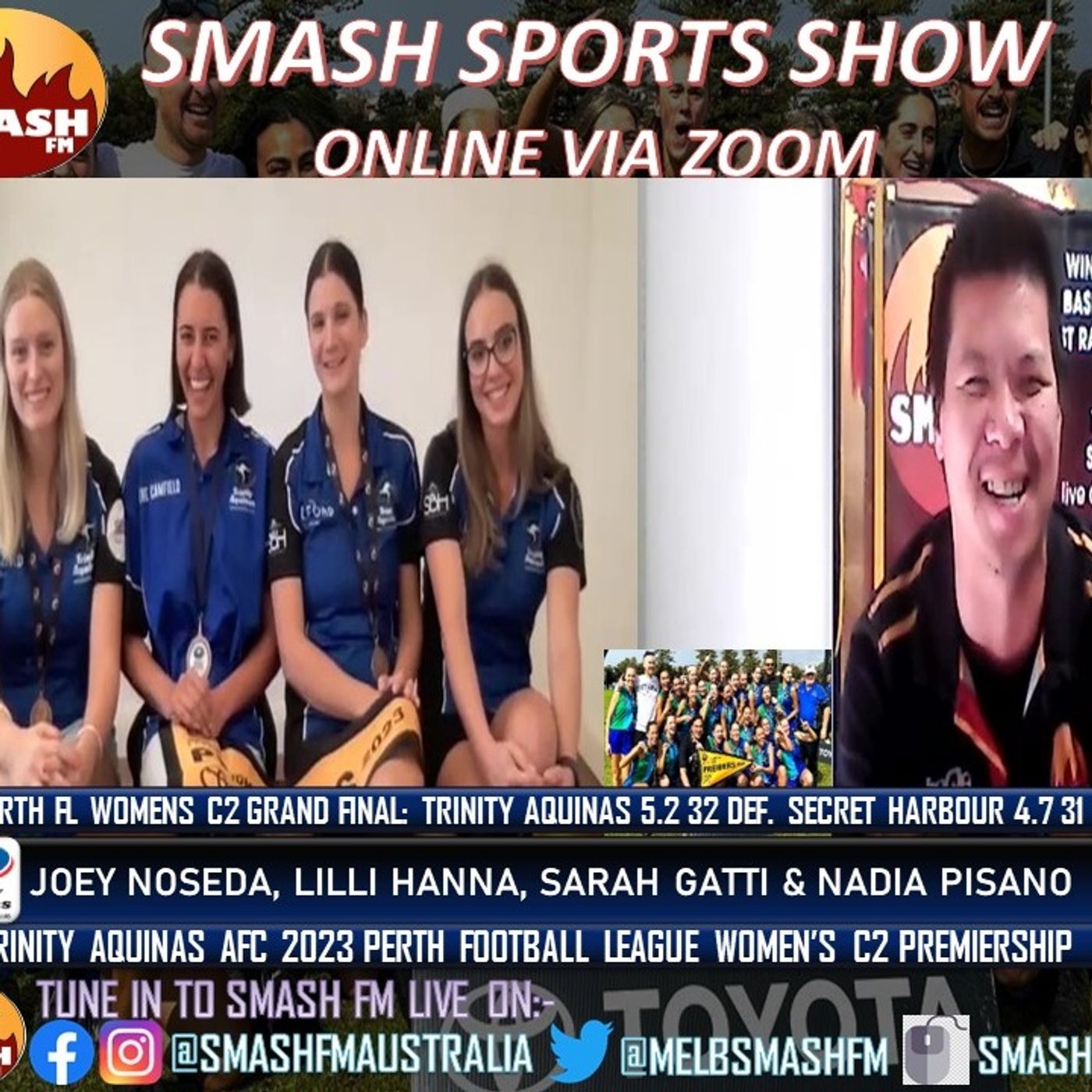 SSS10THYR: Trinity Aquinas AFC 2023 Toyota Perth Football League C2 Womens Premiership Interviews 111123