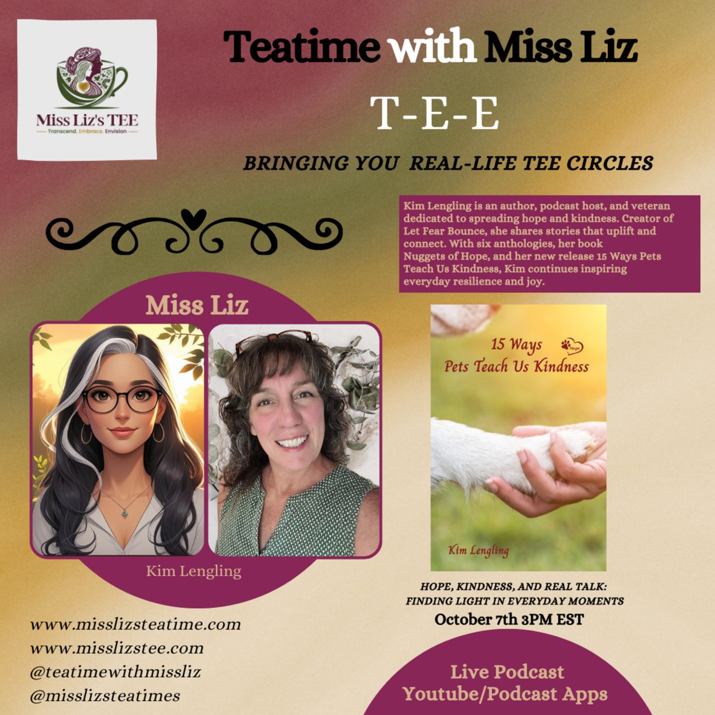 Miss Liz's Serves Returning Guest Kim Lengling Hope, Kindness and Real Talk episode artwork