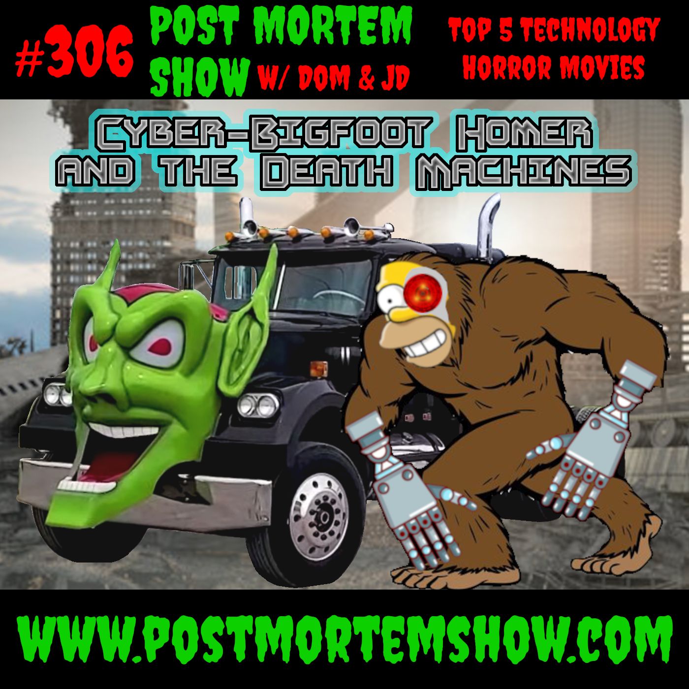 e306 - Cyber-Bigfoot Homer and the Death Machines (TOP 5 TECHNOLOGICAL HORROR MOVIES) episode artwork