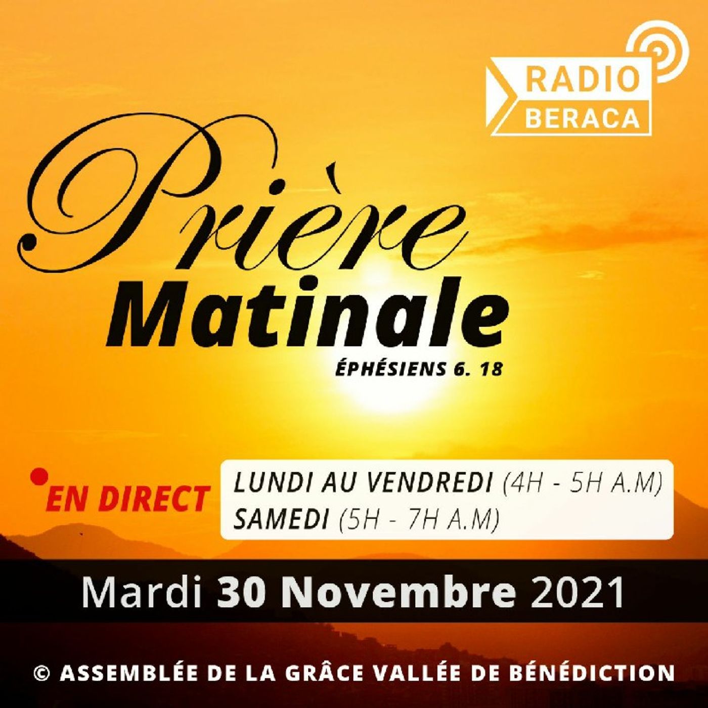 30 novembre 2021- Prière matinale episode artwork