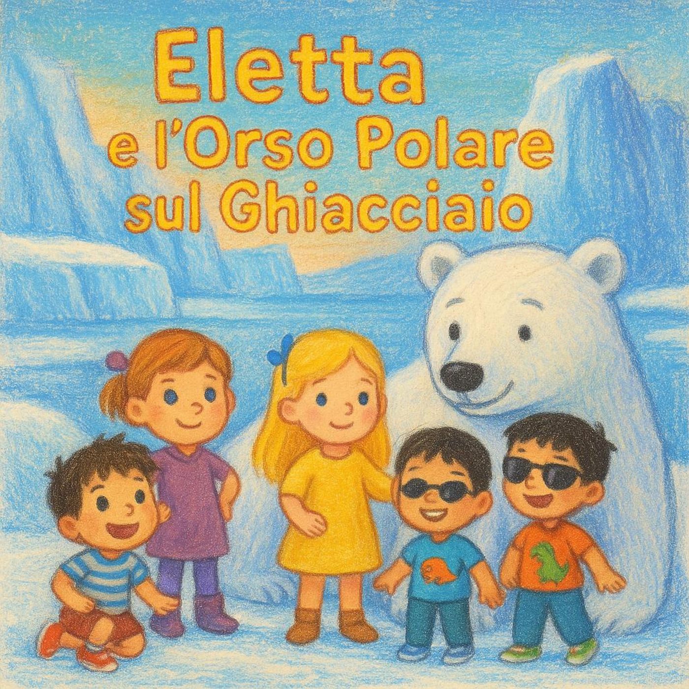 Eletta e l'Orso Polare sul Ghiacciaio