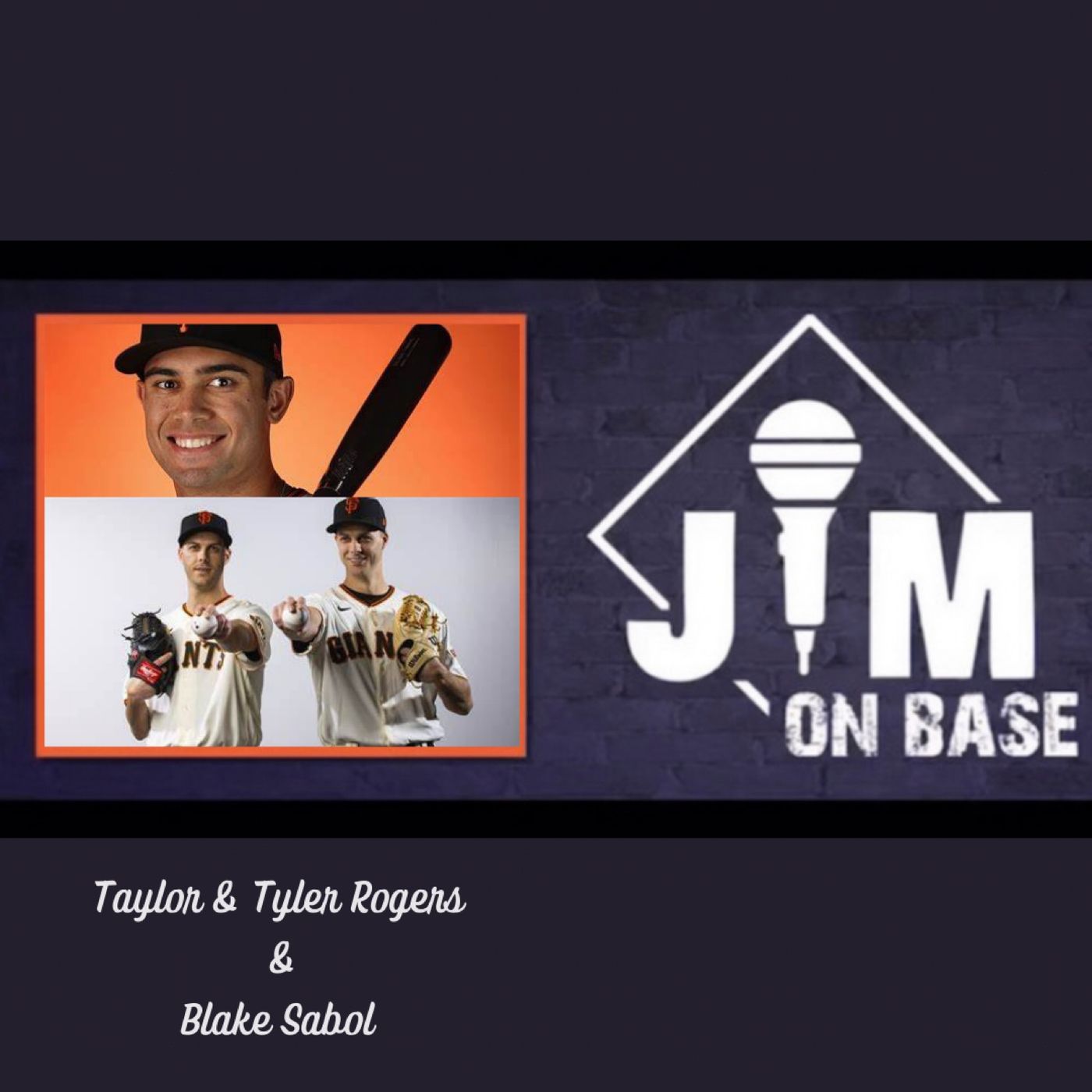 110. San Francisco Giants Taylor & Tyler Rodgers & Rookie Blake Sabol