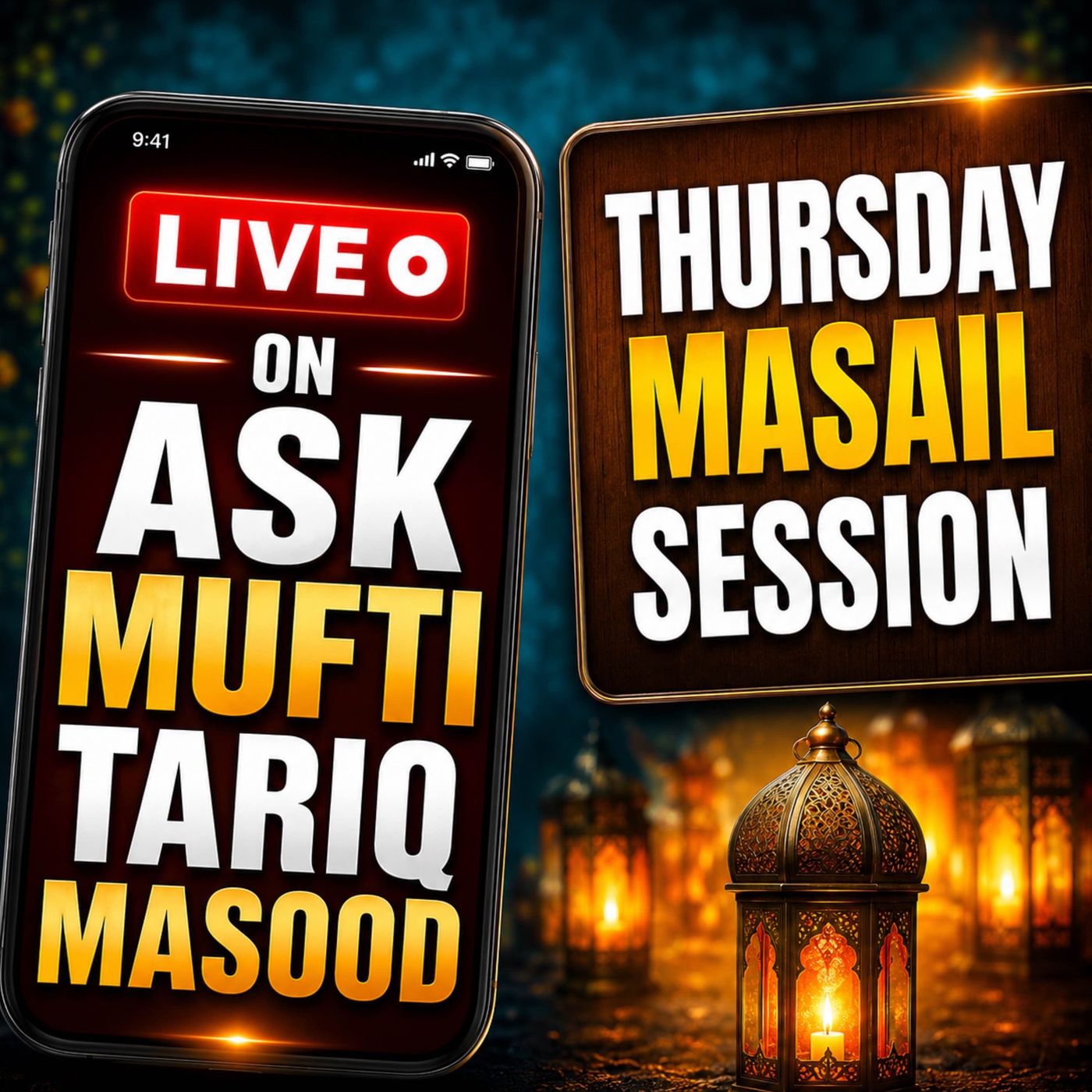 Thursday Live Masail Session - 16 July 2026 | Mufti Tariq Masood episode artwork