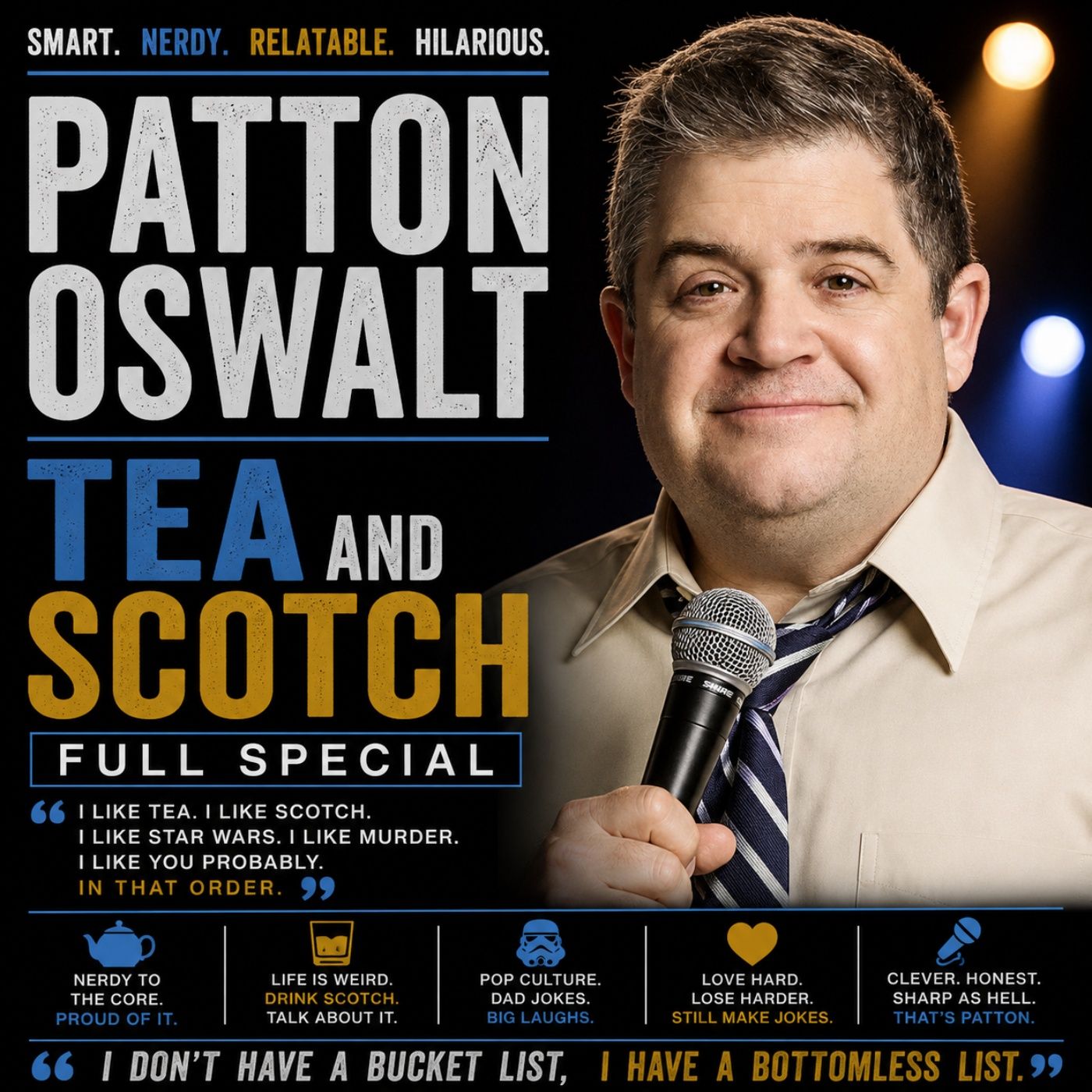 Patton Oswalt - Tea and Scotch Full Special (Stand-up Comedy) episode artwork