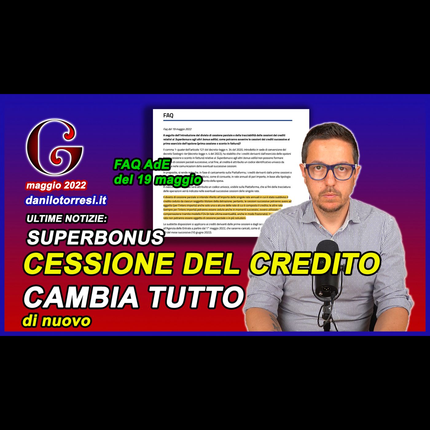 SUPERBONUS 110 ultime notizie - CESSIONE DEL CREDITO 2022 cambia tutto per i bonus ristrutturazione episode artwork