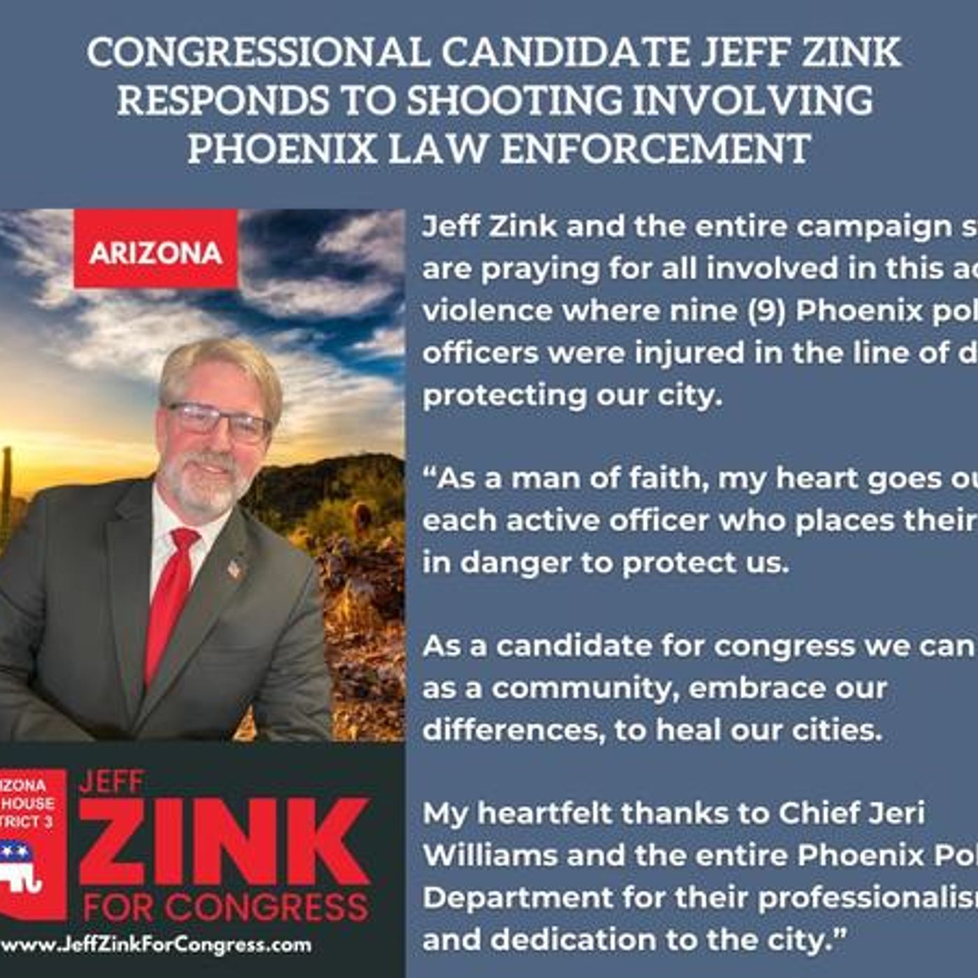 The CHAUNCEY Show-Meet Jeff Zink Congressional Candidate Arizona D-7