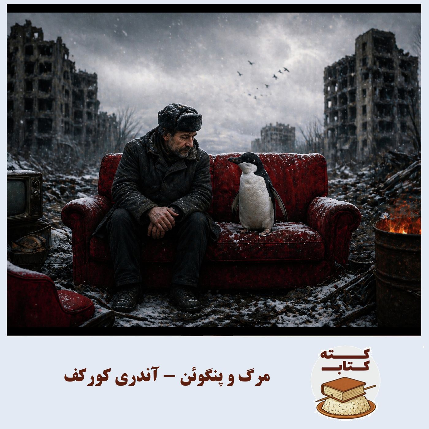 کته کتاب: درباره مرگ و پنگوئن نوشته آندری کورکف