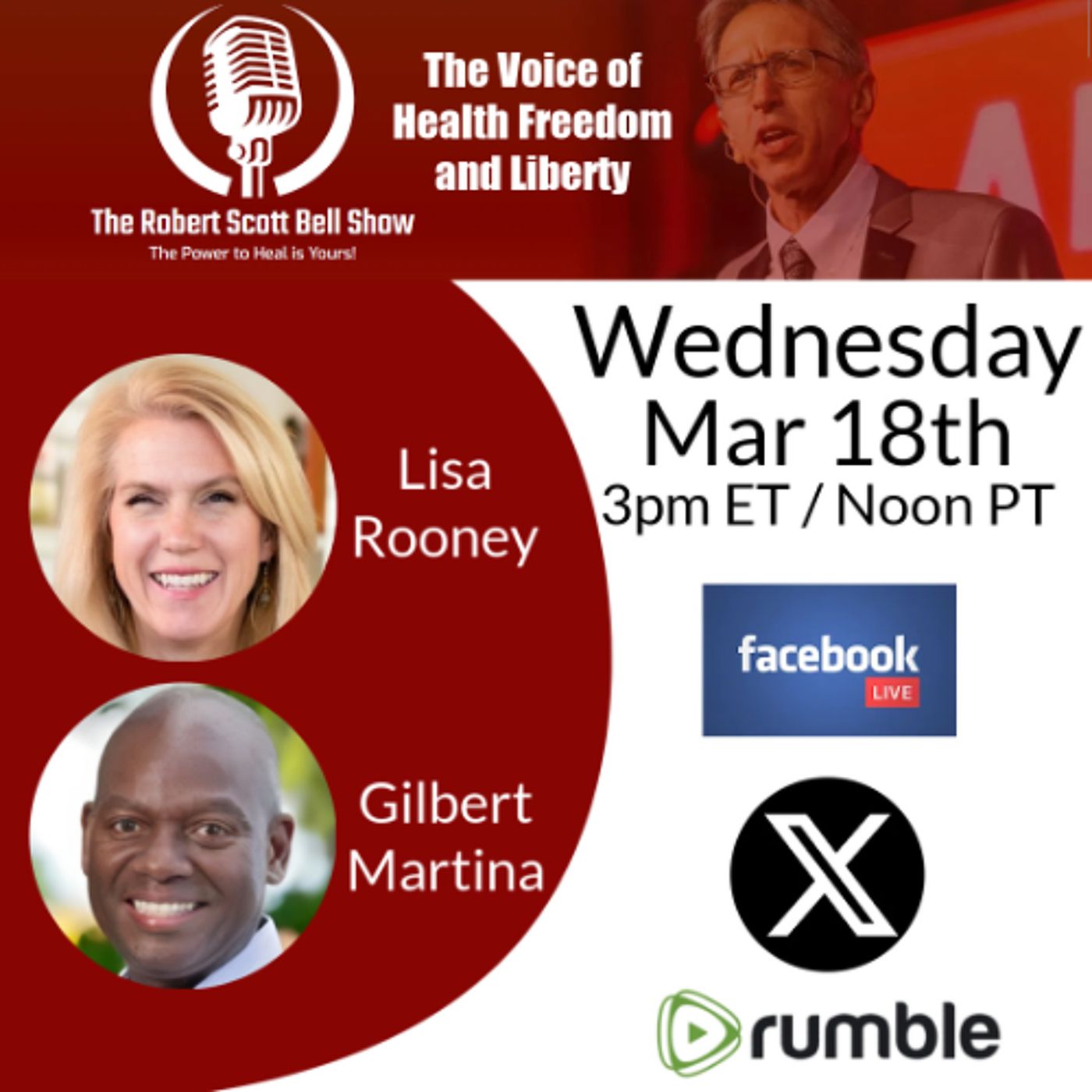 Religious Liberty and Free Speech, Lisa Rooney, Homeopathy, Gilbert Martina, Healthy Minds – Healthy Nation - The RSB Show 3-18-26 episode artwork