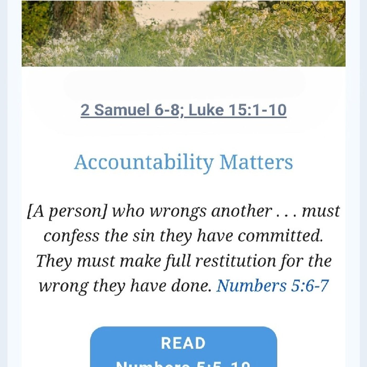 ET reads multiple devotionals and from In Touch with Dr. Charles Stanley. Plus, he prays with the listeners.