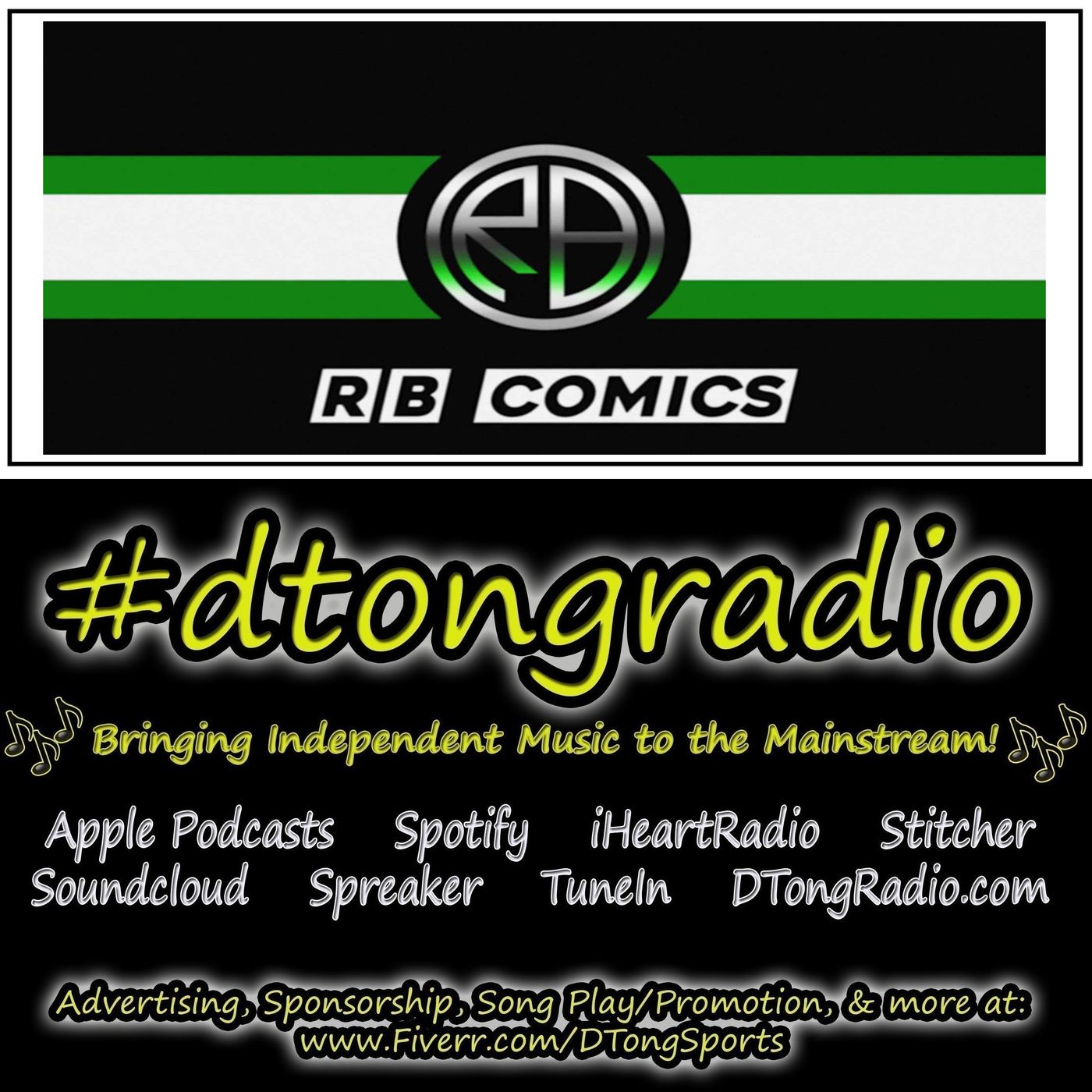 #NewMusicFriday on #dtongradio - Powered by RB Comics Productions Group episode artwork