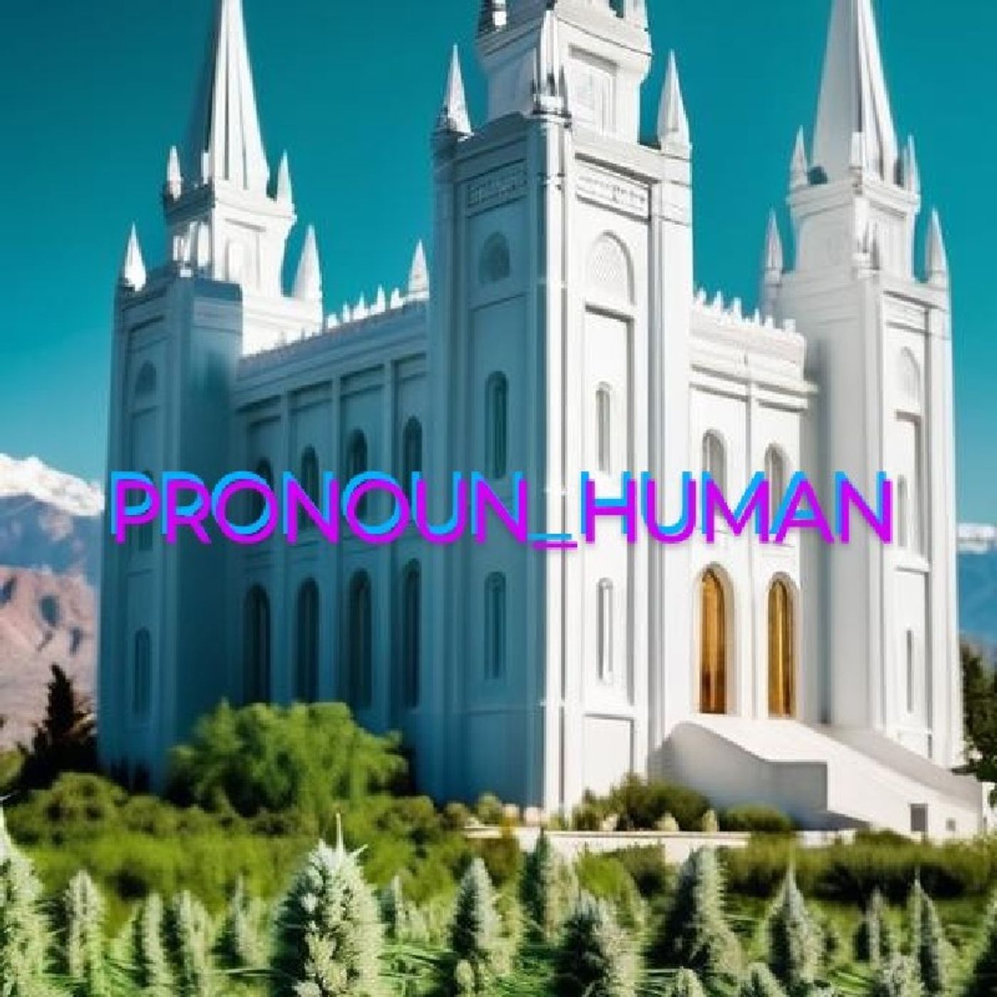 PRONOUN_HUMAN #20 (COPING WITH DEATH, NIKKI'S BLUE EXPERIENCE AND WEED AND MORNONISM) episode artwork
