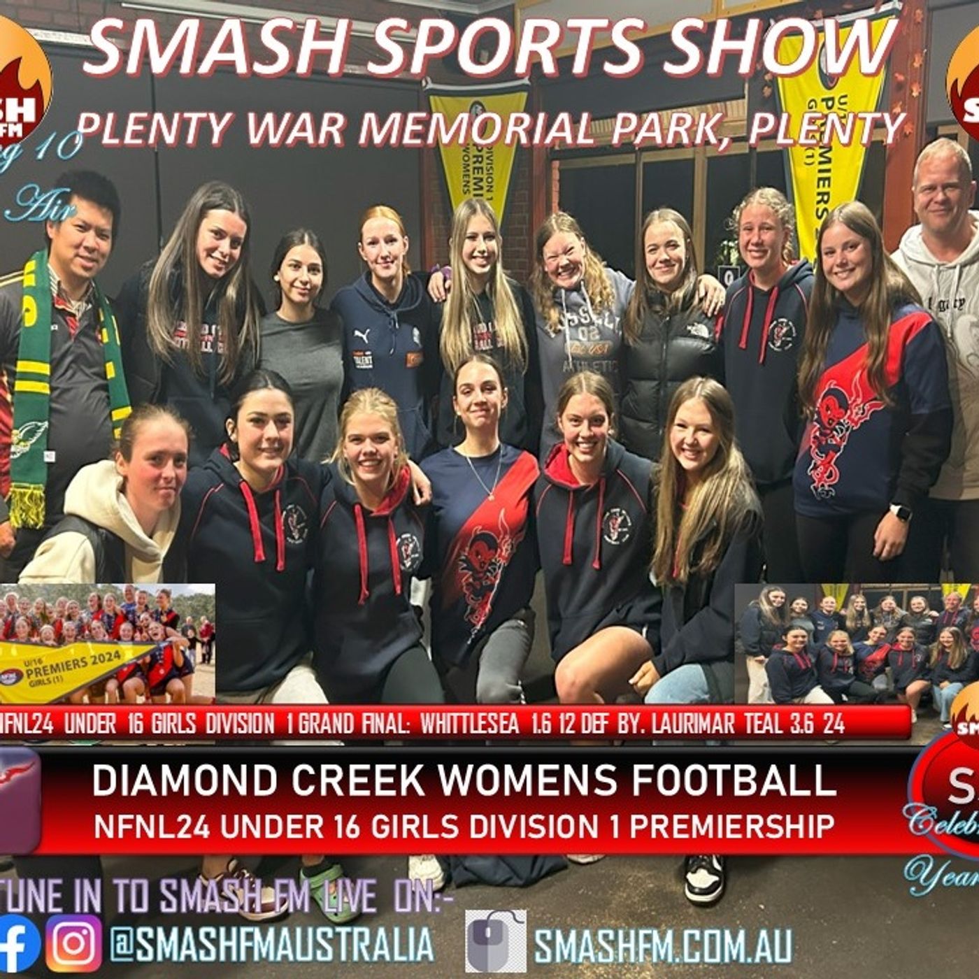 SSS10THYR: Diamond Creek WFC NFNL24 U16 Girls Premiership Interviews 260824