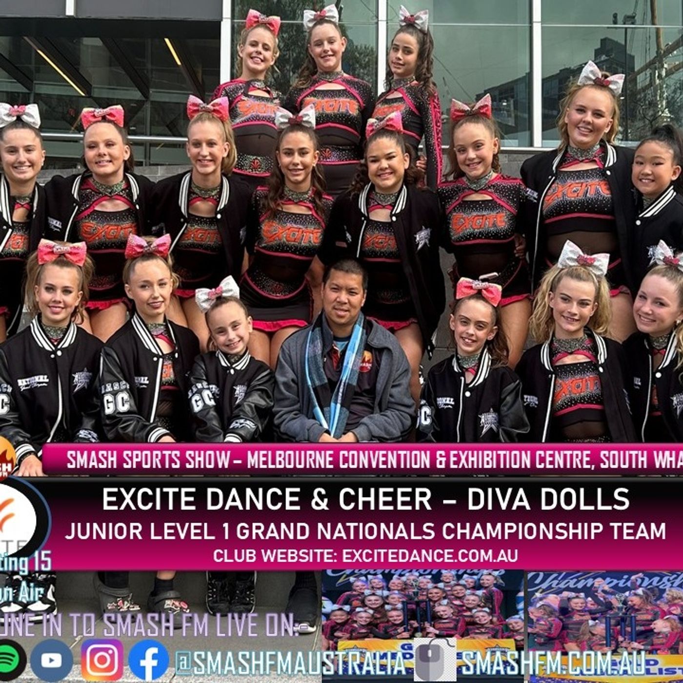 SSS15THYR: Excite Dance & Cheer Diva Dolls "Junior Level 1" Grand Nationals Champions Interviews 231125