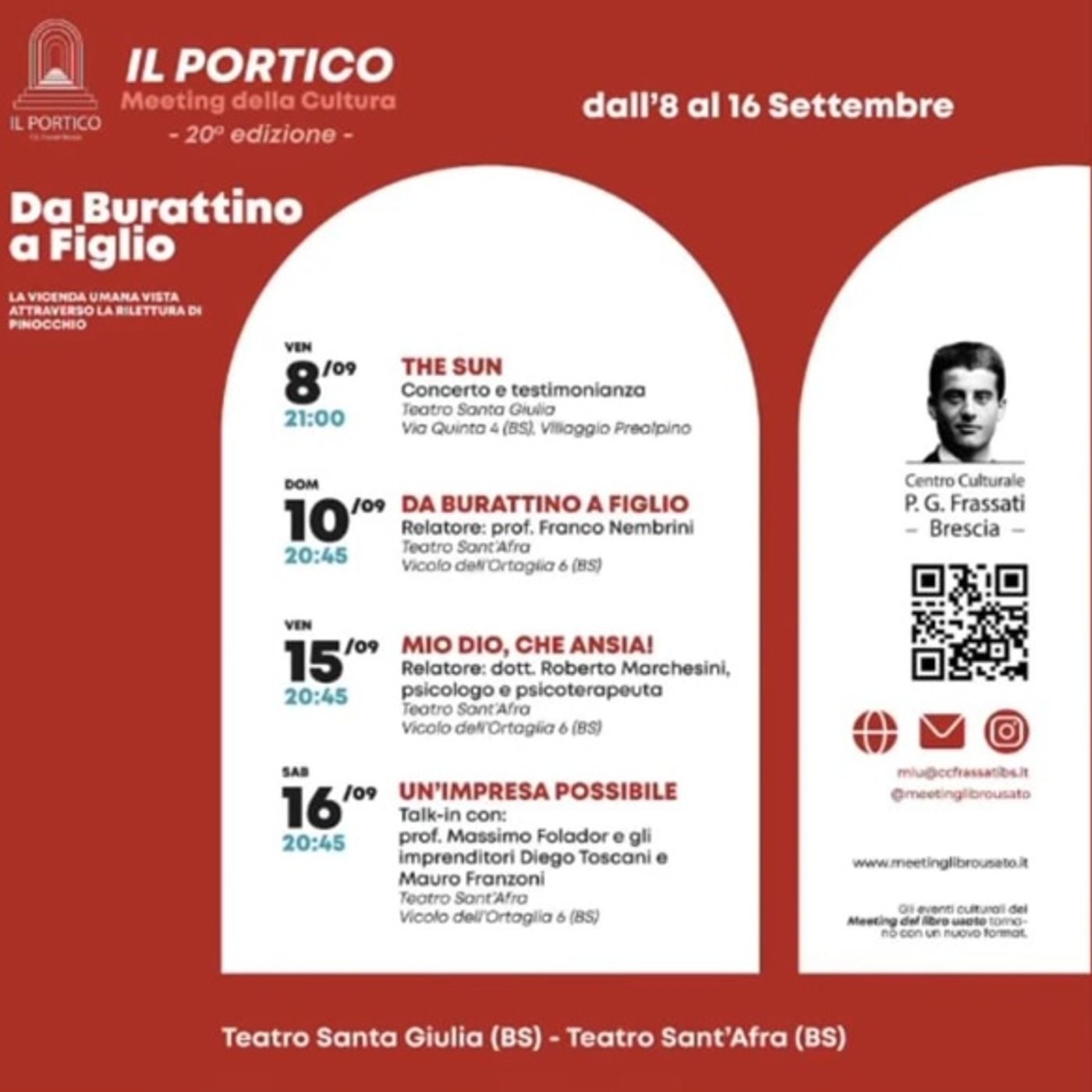 "Il Portico", la settimana culturale del Centro Culturale Pier Giorgio Frassati: intervista a Irene Buizza  -  31 agosto 2023 episode artwork