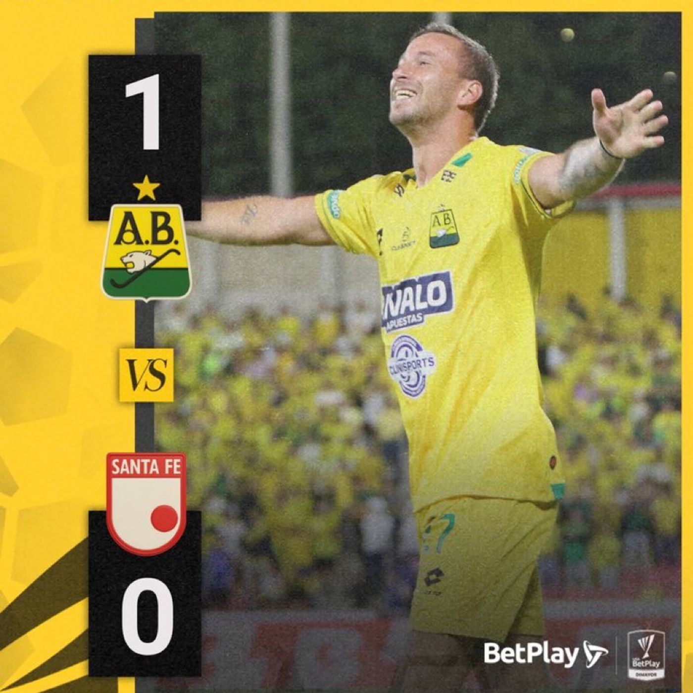 Corazón leopardo. Gran victoria en casa 1-0 a Santa Fe, con uno menos.