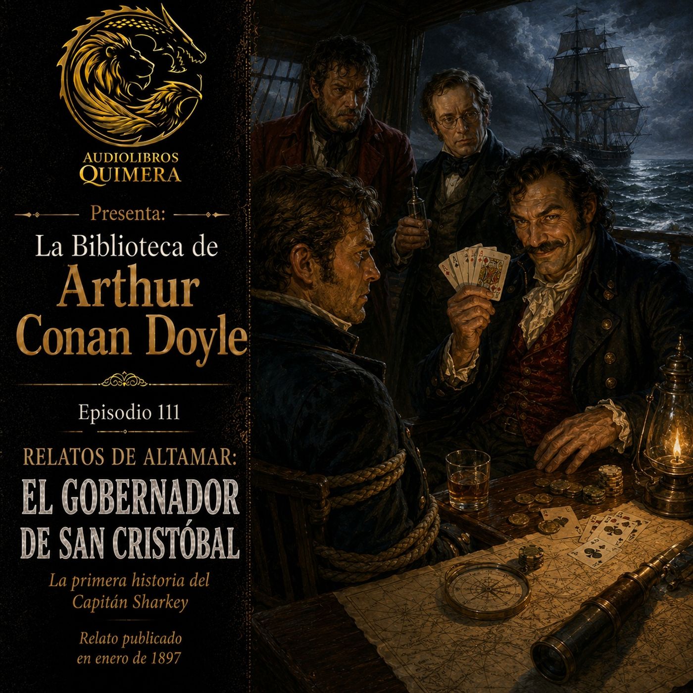 Portada de Audiolibros Quimera - Biblioteca de Arthur Conan Doyle
