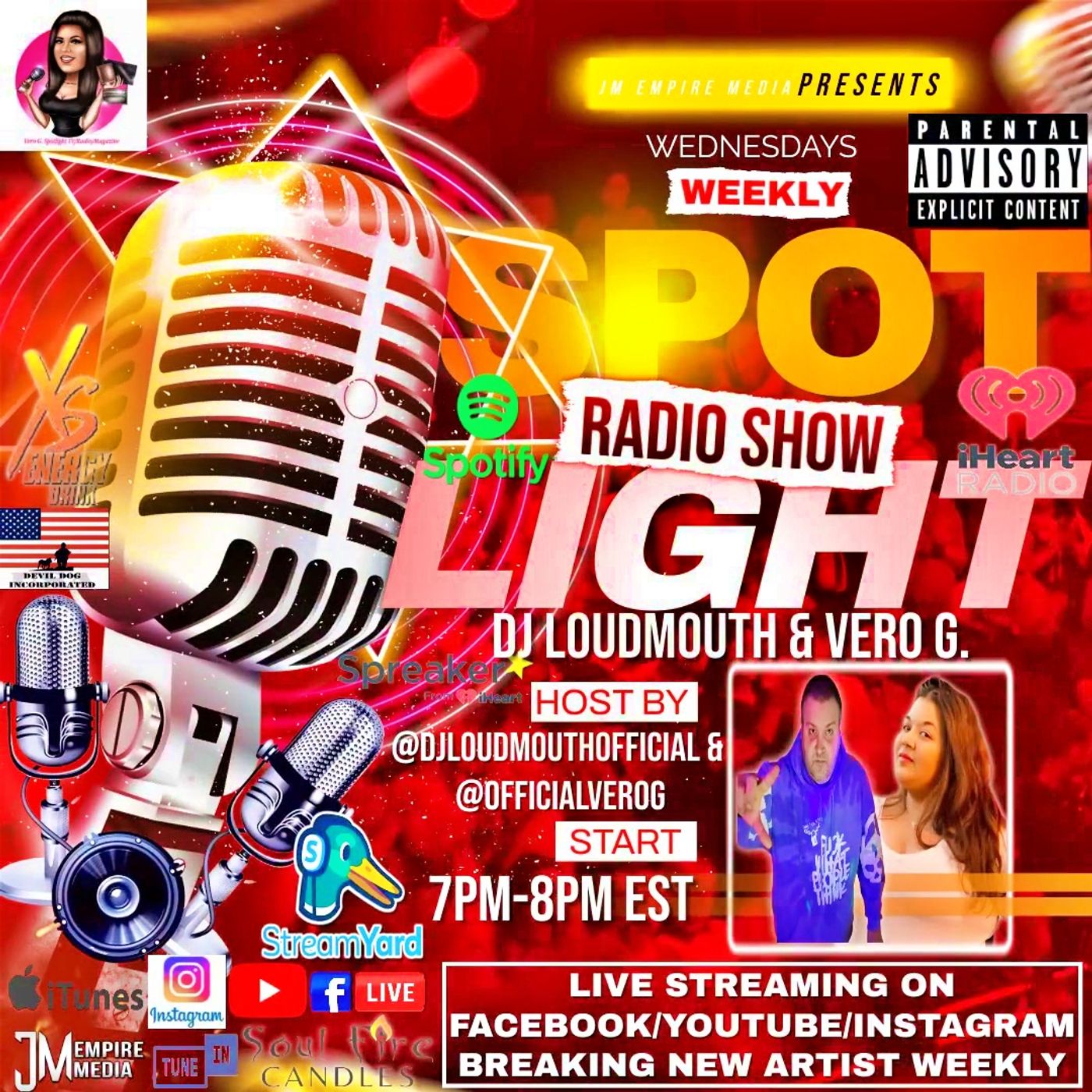 Vero G Spotlight Radio Show 1.17.24 with guest DJ Loudmouth & Artist Black Diamond episode artwork