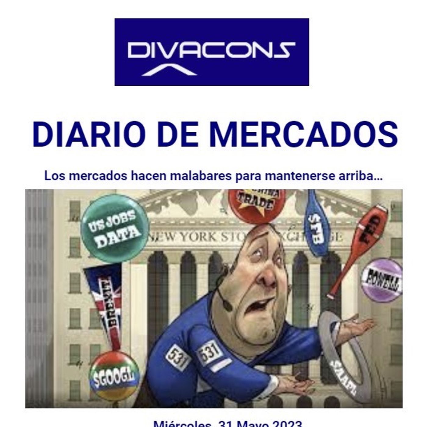 PODCAST DIARIO DE MERCADOS Miércoles 31 Mayo episode artwork