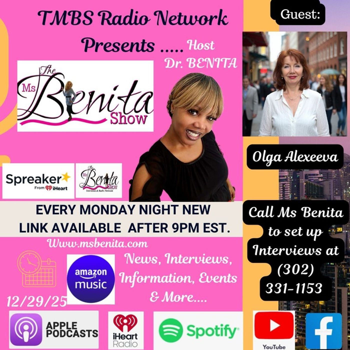 Episode 14 - #1 The Ms Benita Show Radio Show episode artwork