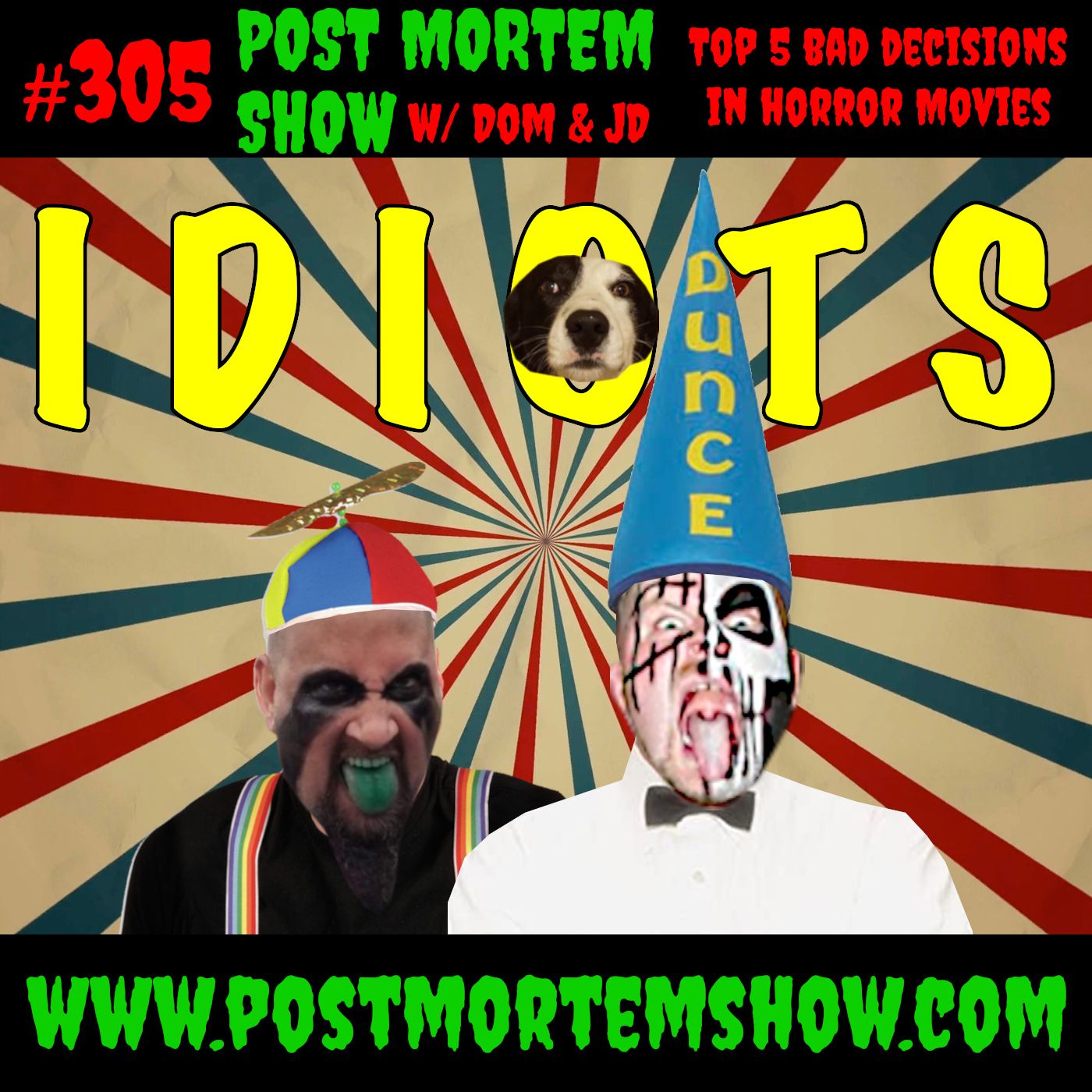 e305 - IDIOTS (Top 5  Bad Decisions in Horror Movies) episode artwork
