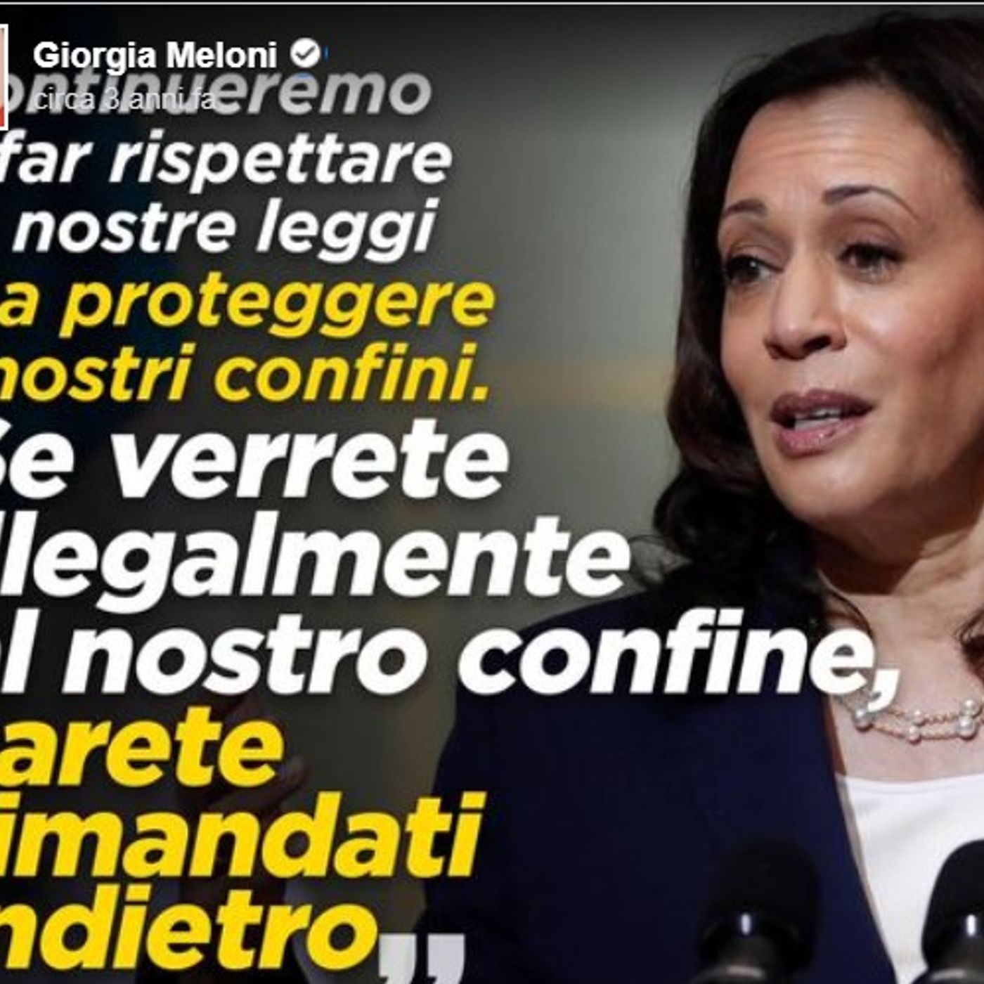 la MELONI adora KAMALA HARRIS