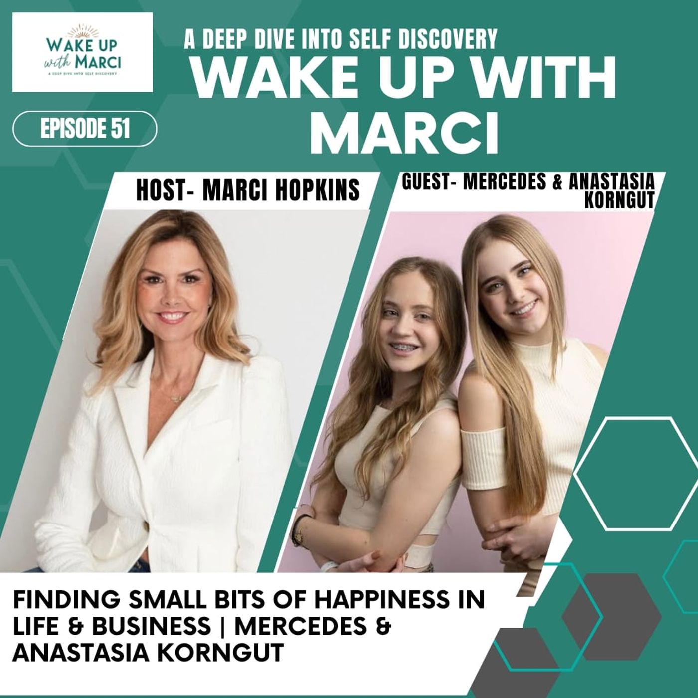 Finding Small Bits of Happiness in Life & Business | Mercedes & Anastasia Korngut | Wake Up With Marci