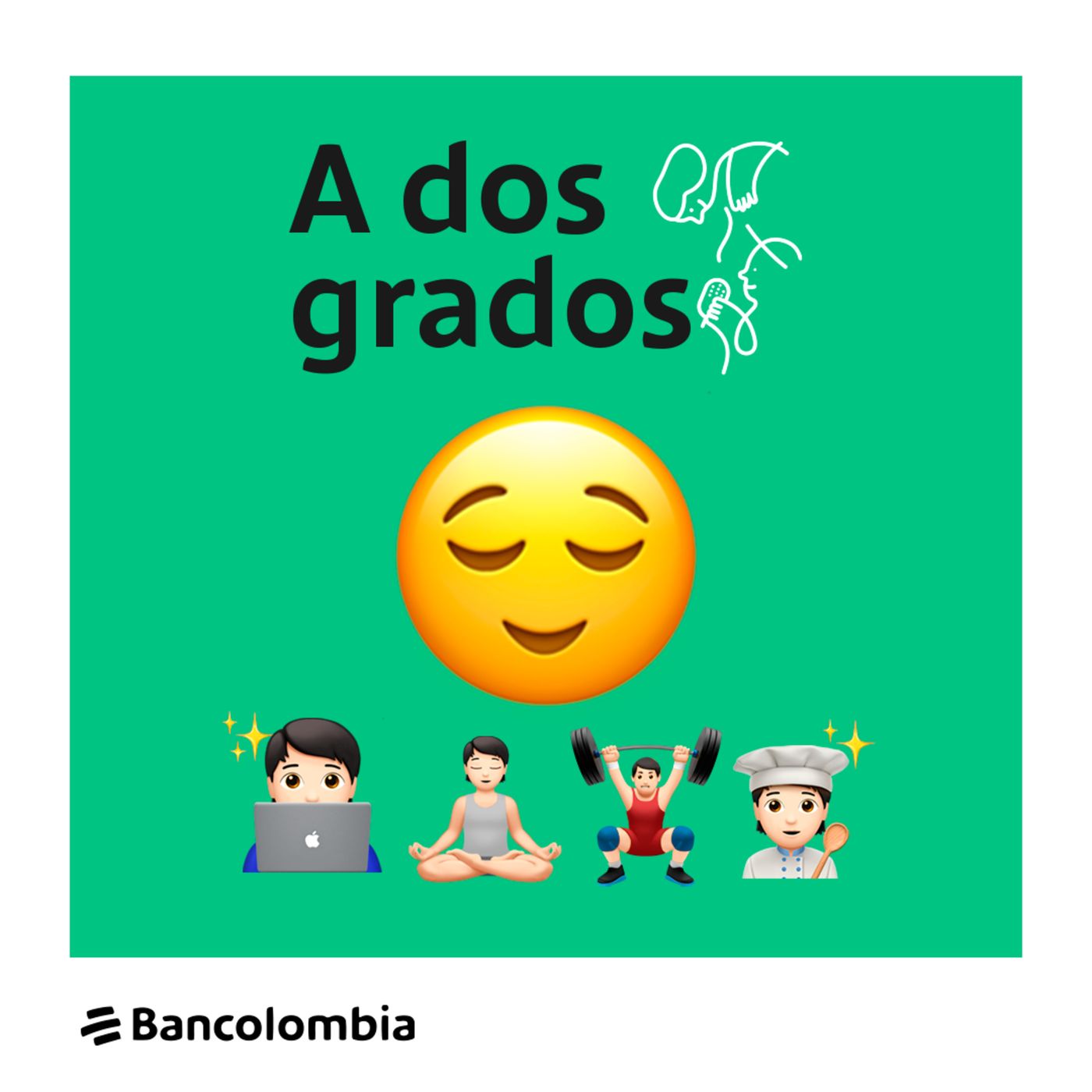 A dos grados