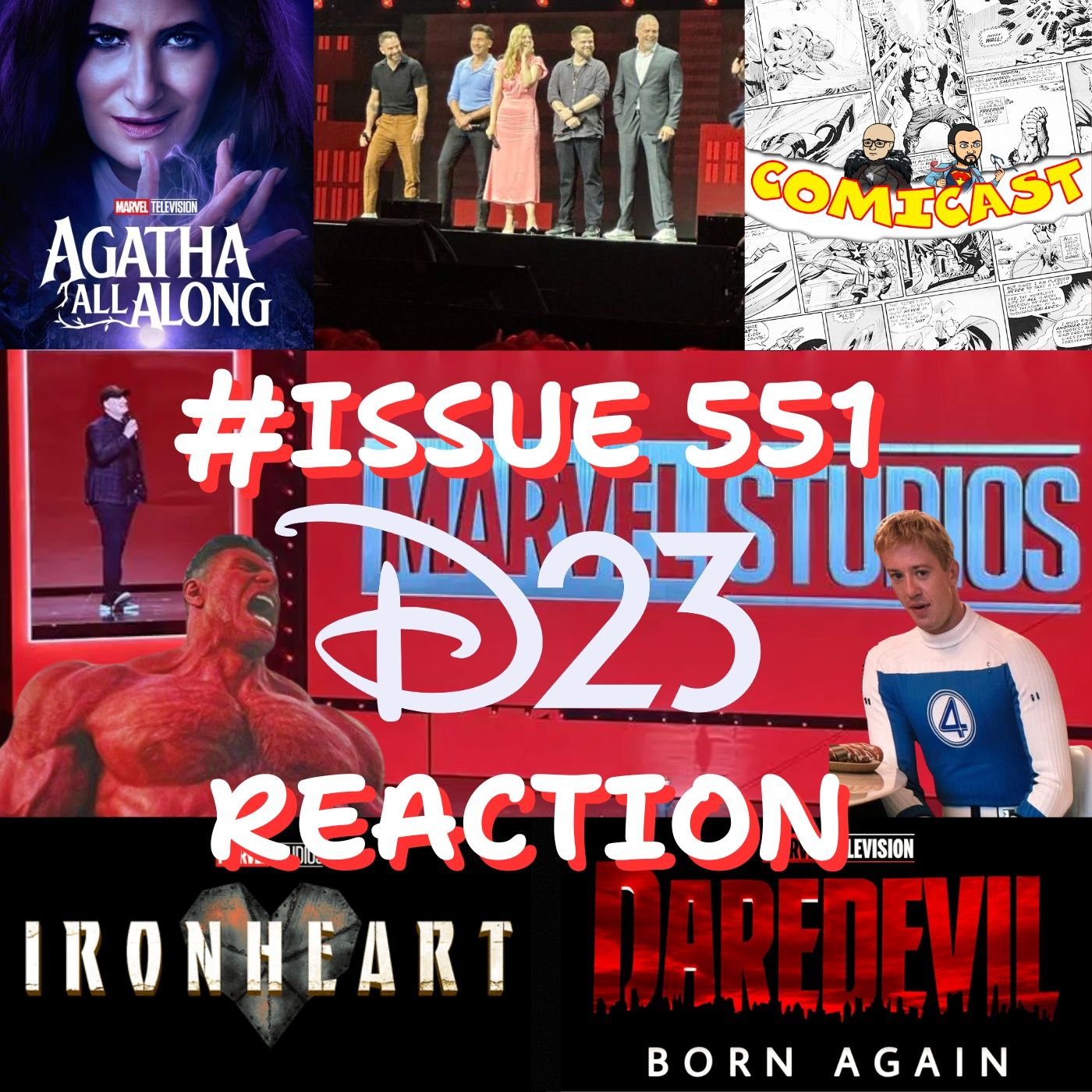Issue 551: Daredevil Born Again Looks Amazing & More Marvel D23 Reaction episode artwork