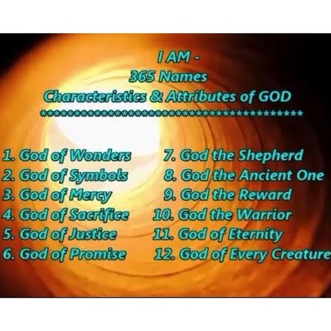 I AM -365 Names of God with Scripture Quotations http://christendtimeministries. episode artwork