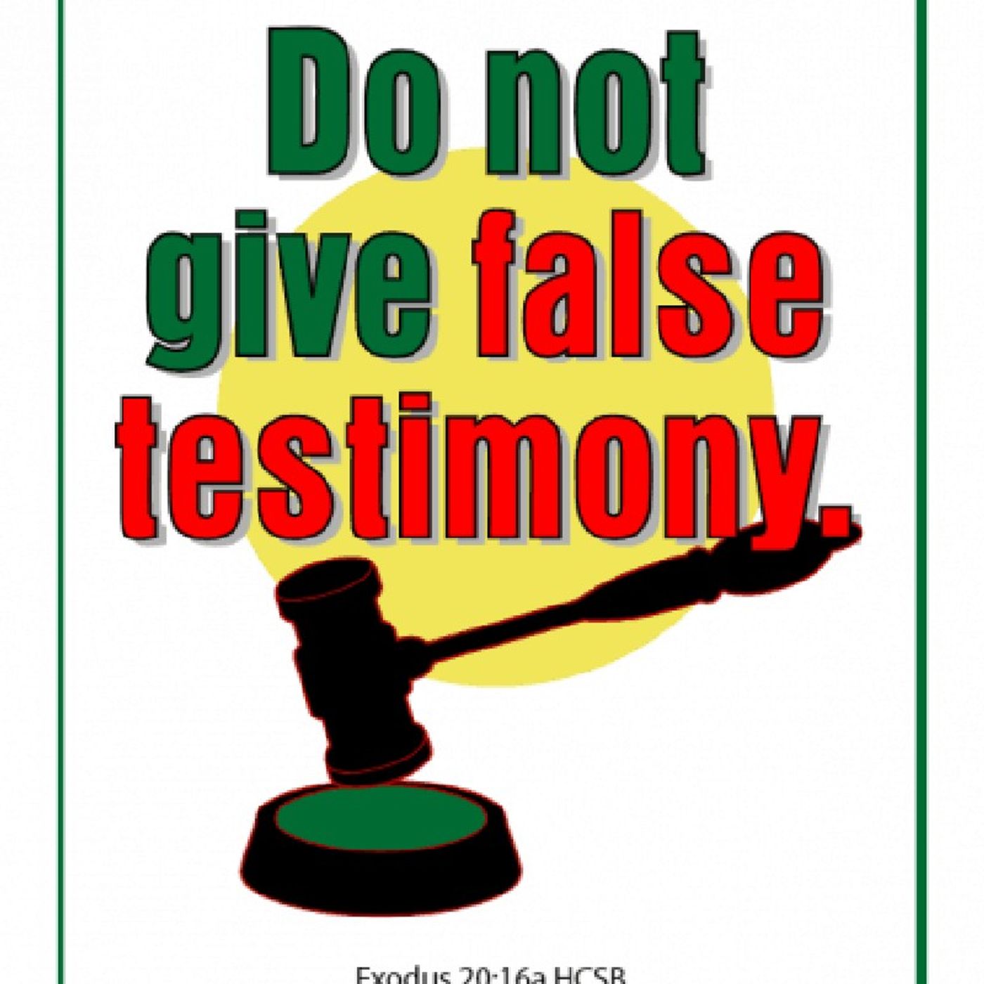 Don't Bear False Wistness episode artwork