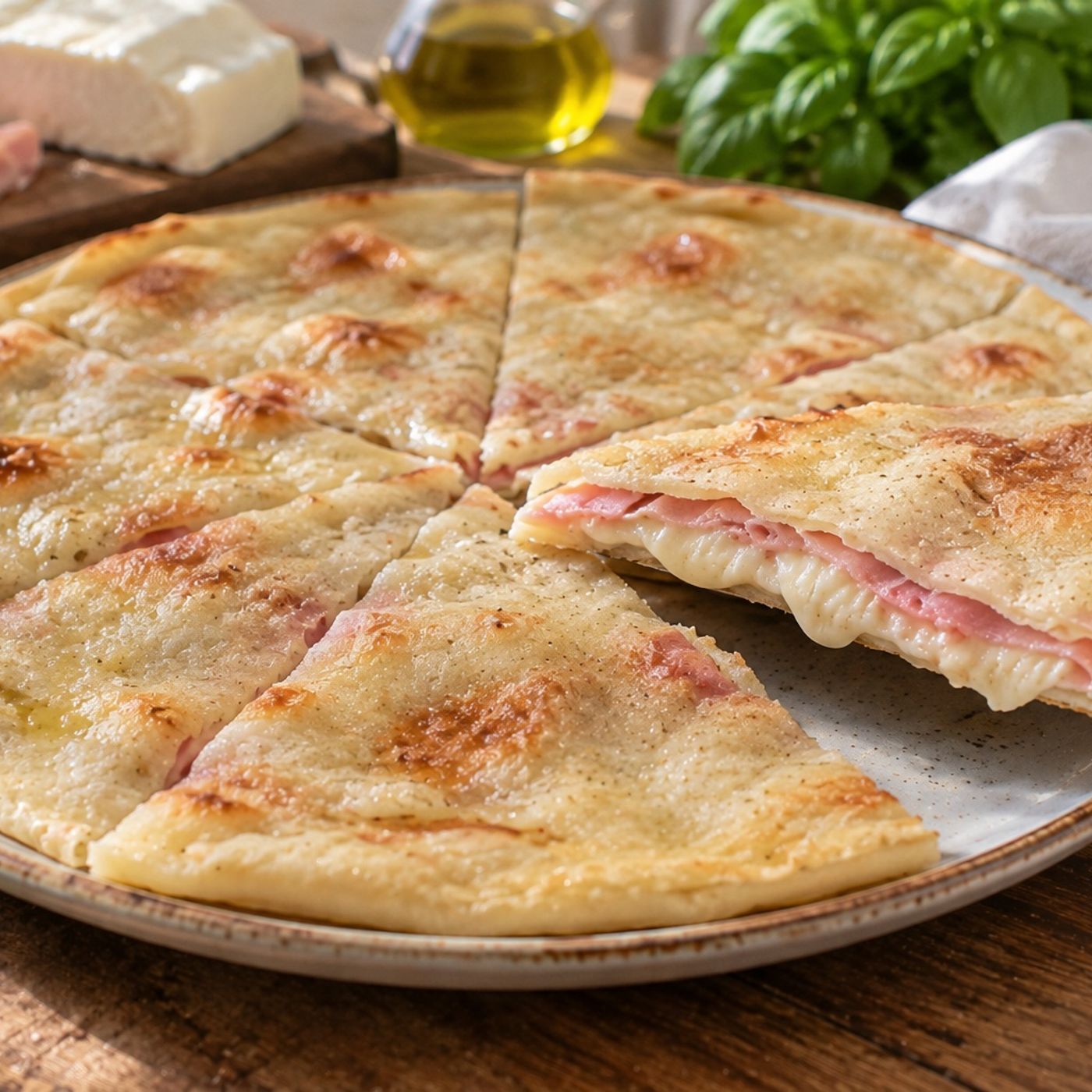 Focaccia ripiena con prosciutto e stracchino senza lievito episode artwork