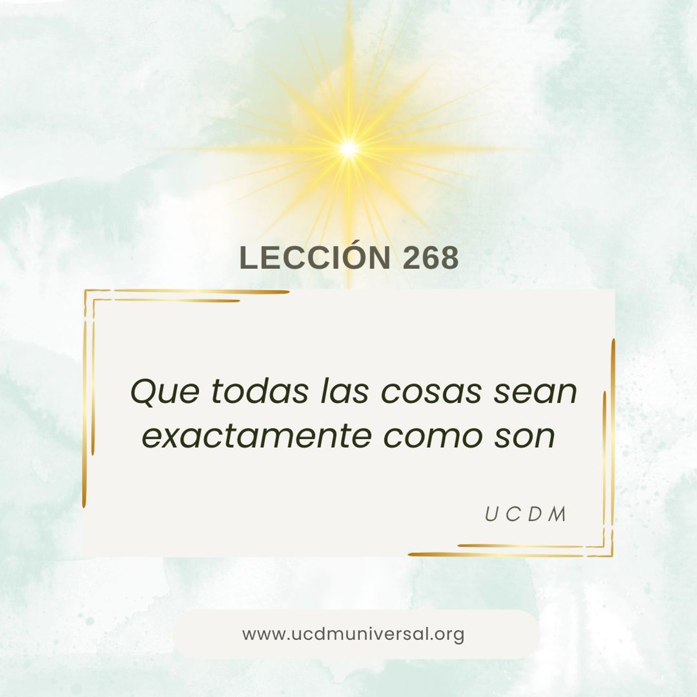 UCDM Universal LECCIÓN DEL DÍA