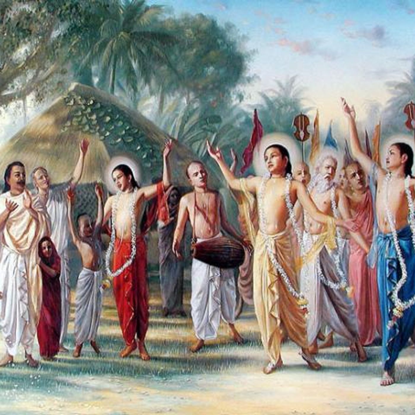 Sri Gaura and Sri Yugal-kisor Arati, Sri Guru-vandan, Nrsimha Pranam.