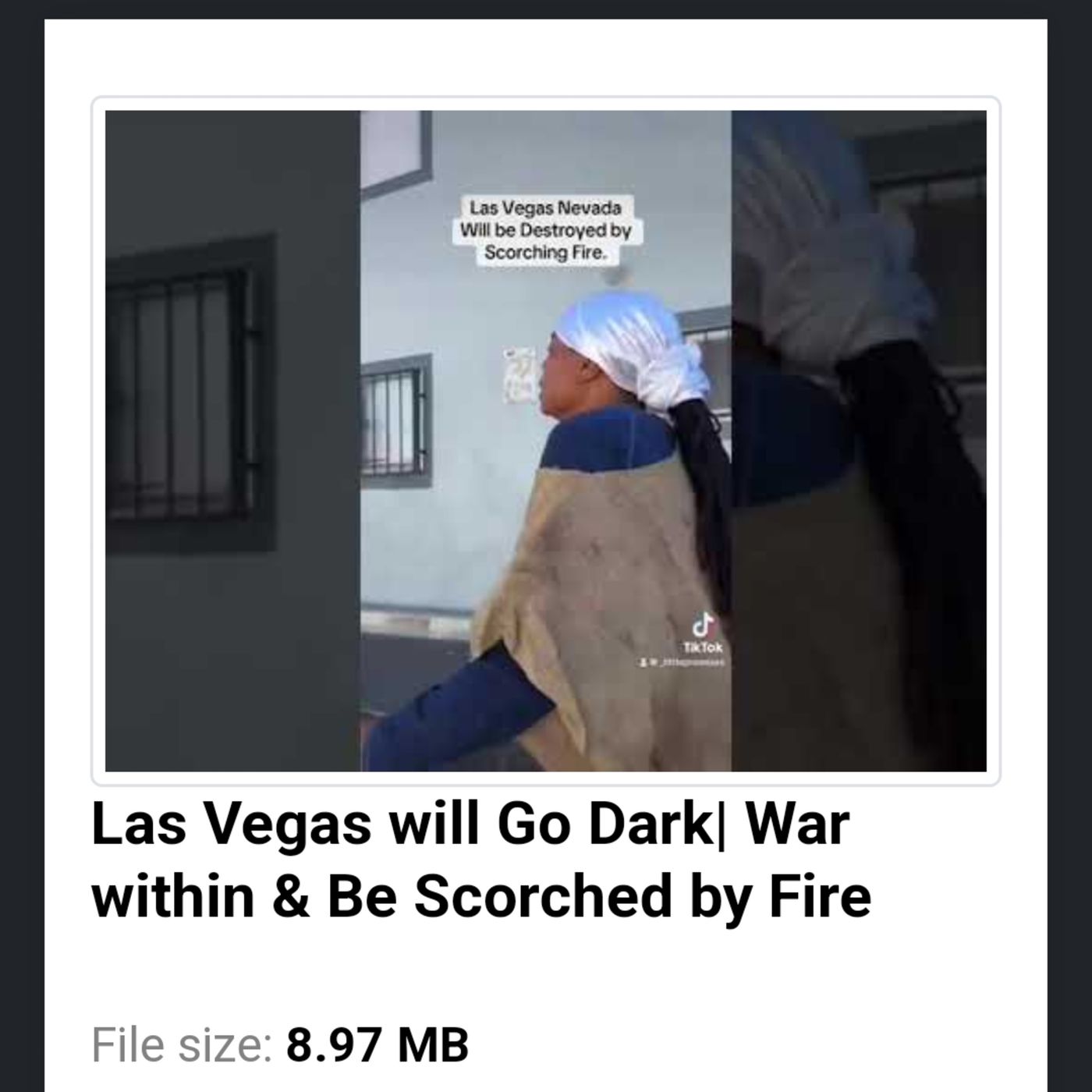 Las Vegas will Go Dark| War within & Be Scorched by Fire episode artwork