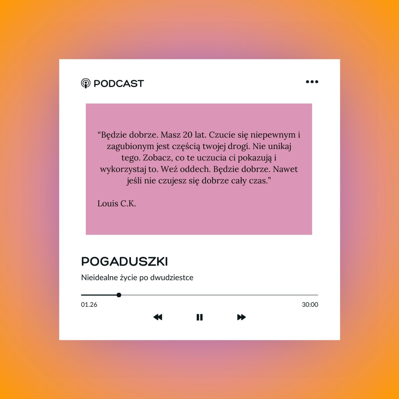 Pogaduszki - Nieidealne życie po 20-tce podcast artwork