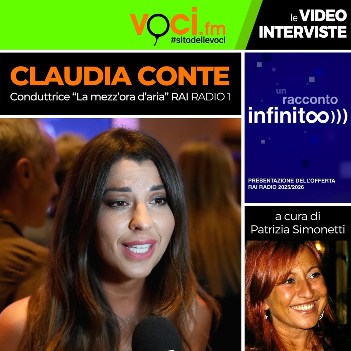 Offerta Radio RAI 2025/26: Claudia Conte su VOCI.fm - clicca play e ascolta l'intervista