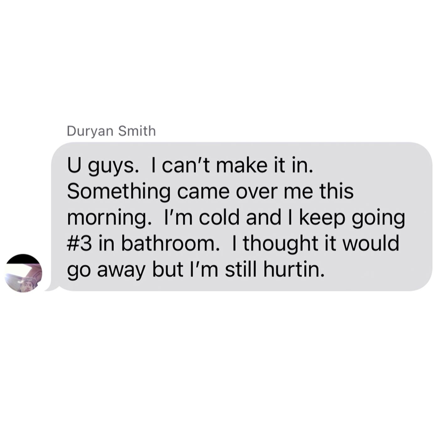 It started with a text
