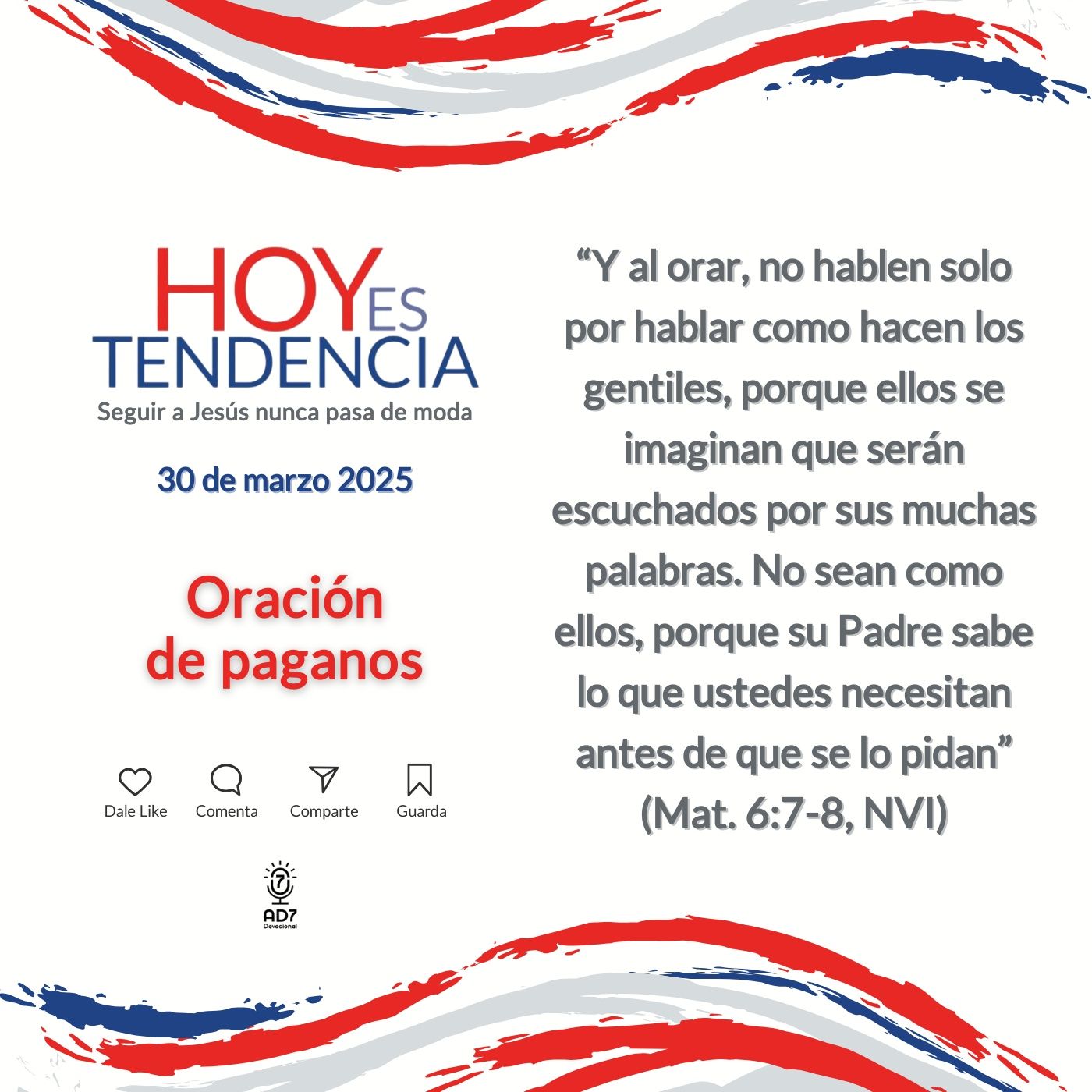 Oración de paganos ~ Devocional de Jóvenes ~ 30 de marzo 2025